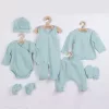 7-részes baba együttes újszülötteknek New Baby I AM kék