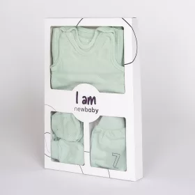   7-részes baba együttes újszülötteknek New Baby I AM menta