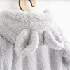 Luxus baba téli kezeslábas New Baby Teddy bear szürke rózsaszín