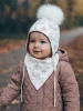 Őszi baba sapka és nyakba való kendő kislányoknak New Baby Special One