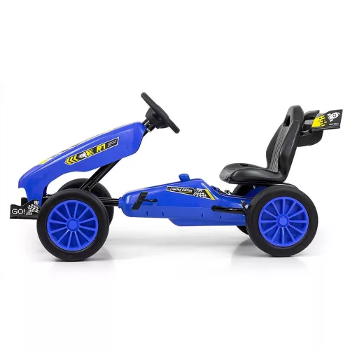 Go-kart Milly Mally Rocket pedálos gyerek gokart kék