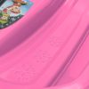 Műanyag lapos szánkó háttámlával és fékekkel Baby Mix SPEED BOB rózsaszín