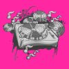 Tányér hócsúszka Baby Mix 60 cm MUSIC rózsaszín
