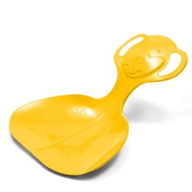   Gyerek műanyag hócsúszka popsi szánkó Baby Mix COMFORT LINE M sárga