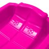 Műanyag lapos szánkó fékekkel Baby Mix KAROL rózsaszín