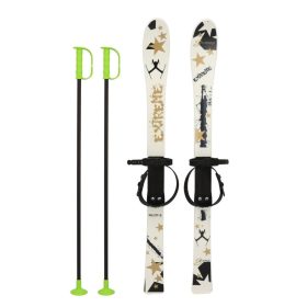   Gyermek sílécek kötéssel és botokkal Baby Mix 90 cm fehér