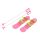 Gyermek sílécek kötéssel és botokkal Baby Mix BIG FOOT rózsaszín