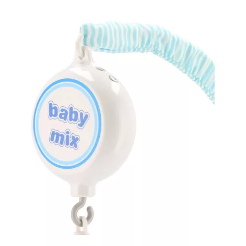Elektronikus körhinta a kiságy fölé Baby Mix Elefántok és róka