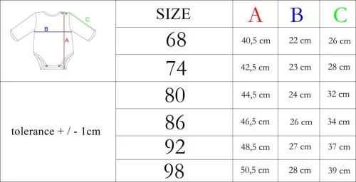 Baba body rövid ujjú Nicol Tomi kék
