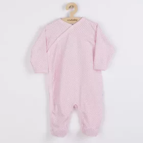   Baba pamut kezeslábas oldalsó bekapcsolássa New Baby Lovely pöttyök