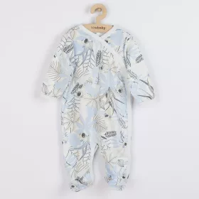   Baba pamut kezeslábas oldalsó bekapcsolássa New Baby Lovely kék