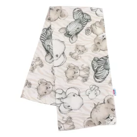   Flanel pelenka nyomtatott mintával New Baby fehér-bézs ZOO