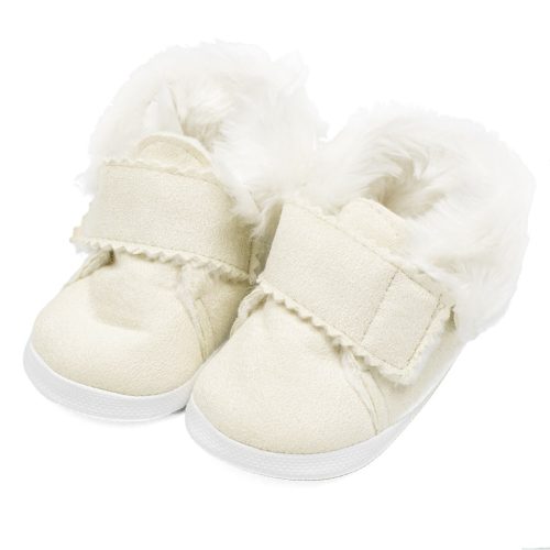 Baba téli velúr cipő New Baby 0-3 h bézs