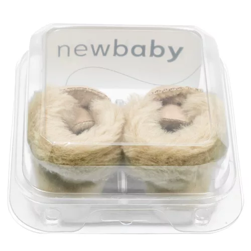 Baba téli velúr cipő New Baby 0-3 h világos barna
