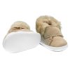 Baba téli velúr cipő New Baby 12-18 h világos barna