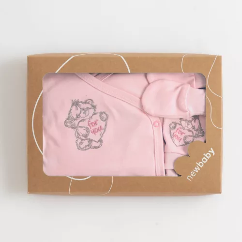 5-részes baba együttes újszülötteknek New Baby Classic rózsaszín