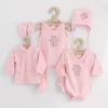 5-részes baba együttes újszülötteknek New Baby Classic rózsaszín