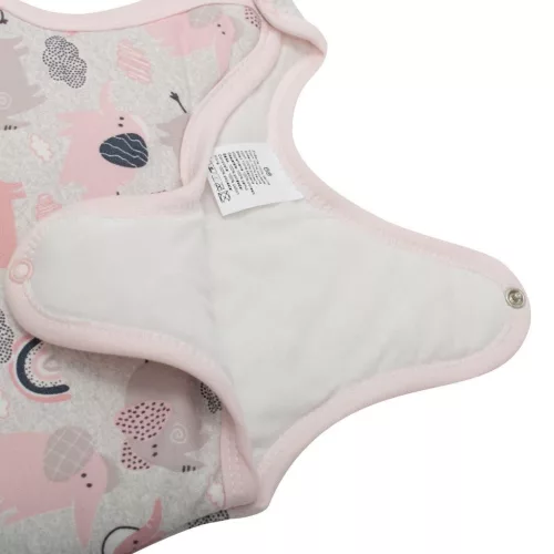 Baba meleg tipegő New Baby Boldog Elefántok rózsaszín