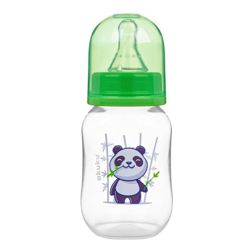 Cumisüveg képel Akuku 125 ml panda zöld