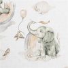 Szoptatós C alakú párnahuzat New Baby Elefántok fehér-szürke
