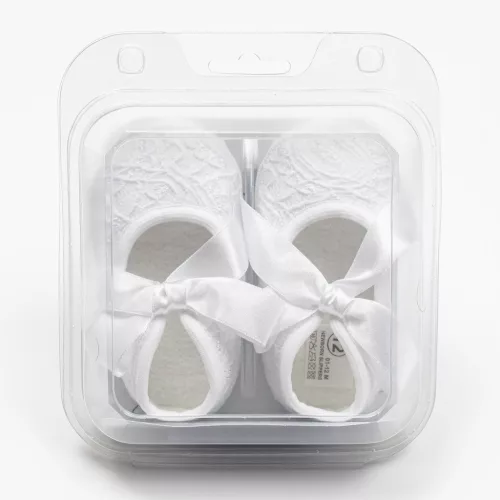 Baba csipke cipő New Baby fehér 12-18 h