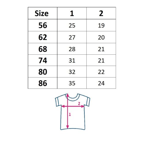 Baba pamut rövid ujjú póló New Baby Go!go!go!