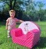 Gyermek fotel New Baby Zebra sötét rózsaszín