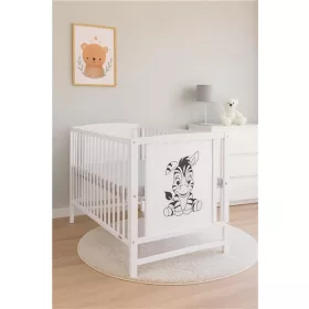 Gyerek kiságy New Baby BEA Zebra fehér