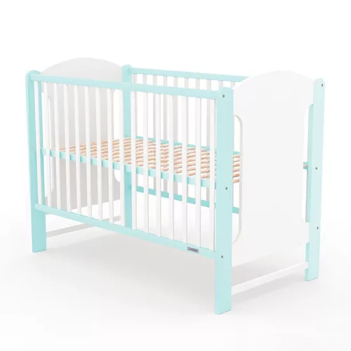 Gyerek kiságy New Baby ELSA fehér-menta