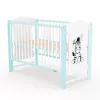 Gyerek kiságy New Baby ELSA Zebra fehér-menta