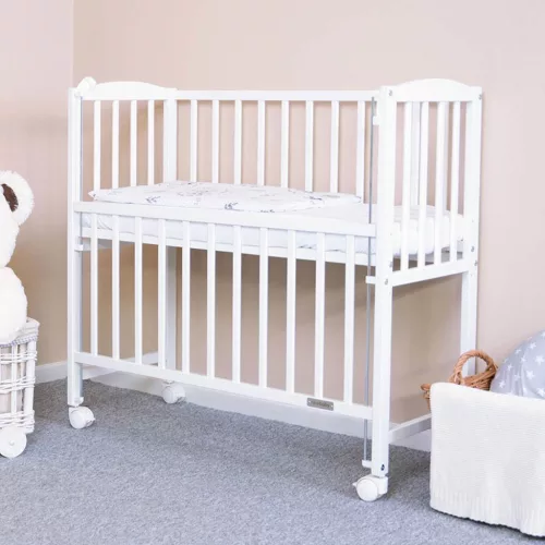Gyermek babaöböl kiságy New Baby MATEO 90x40 cm fehér