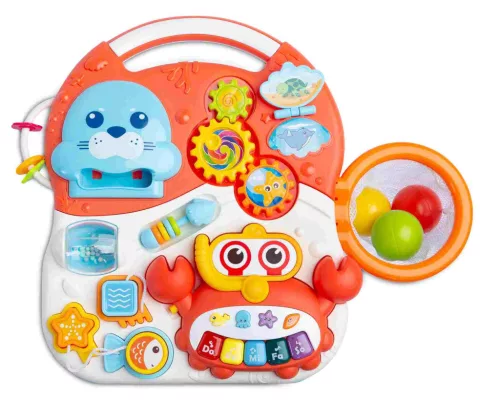 Gyermek fejlesztő bébikomp 2v1 Toyz Spark orange