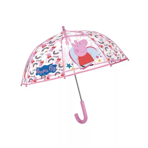 Gyerek esernyő Perletti Peppa Pig transparent