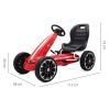 Go-kart Milly Mally Abarth pedálos gyerek gokart piros