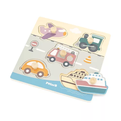 Fa puzzle járművek Viga