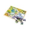 Gyermek fa puzzle Viga Zoo 48 db