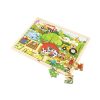 Gyermek fa puzzle Viga Farm 48 db