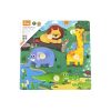 Gyermek fa puzzle Viga Vadon élő állatok 4 db