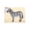 Gyermek fa puzzle Montessori Viga Zebra