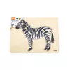 Gyermek fa puzzle Montessori Viga Zebra
