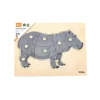 Gyermek fa puzzle Montessori Viga Víziló
