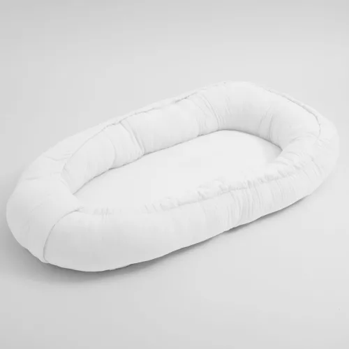 Muszlin babafészek kisbabák számára New Baby fehér