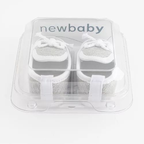 Baba mokaszin New Baby szürke 3-6 h