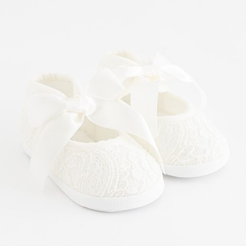 Baba csipke cipő New Baby bézs 3-6 h
