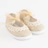 Baba csipke cipő New Baby barna 12-18 h