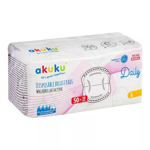 Szoptatós melltartó betét Akuku 60 db