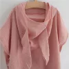 Gyermek muszlin poncsó New Baby Feeling rózsaszín 80 cm