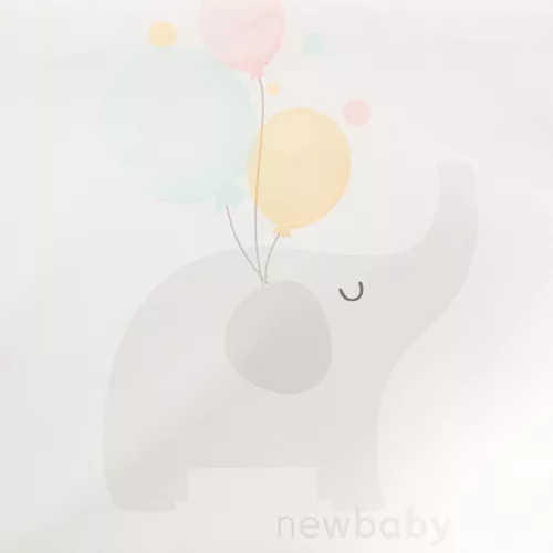 Gyermek kihajtható fotel New Baby Elephant szürke