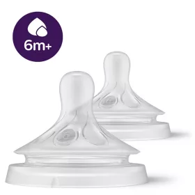   Tartalék cumi Avent Natural Response 6 a zabkásán 6+ - 2 darab