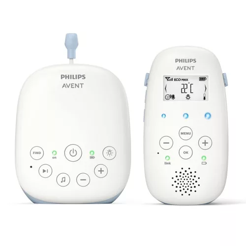 Digitális gyermek bébiőr Avent Baby DECT SCD715/52